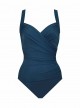 Une pièce gainant bleu canard grand bonnet Sanibel - Must haves -Miraclesuit Swimwear