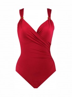 Maillot de bain gainant Siren Rouge -Razzle Dazzle -  "M" -Miraclesuit Swimwear