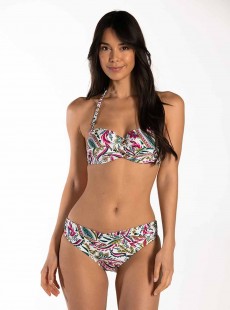 Culotte de bain classique plissée imprimé fleuri - Wajang Floral - Cyell