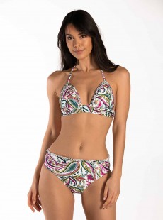 Haut de maillot de bain tour de cou imprimé floral - Wajang Floral - Cyell