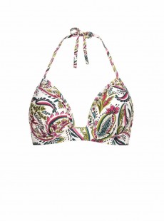 Haut de maillot de bain tour de cou imprimé floral - Wajang Floral - Cyell