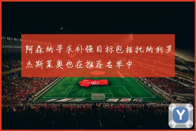 阿森纳寻求补强目标包括托纳利罗杰斯莱奥也在推荐名单中